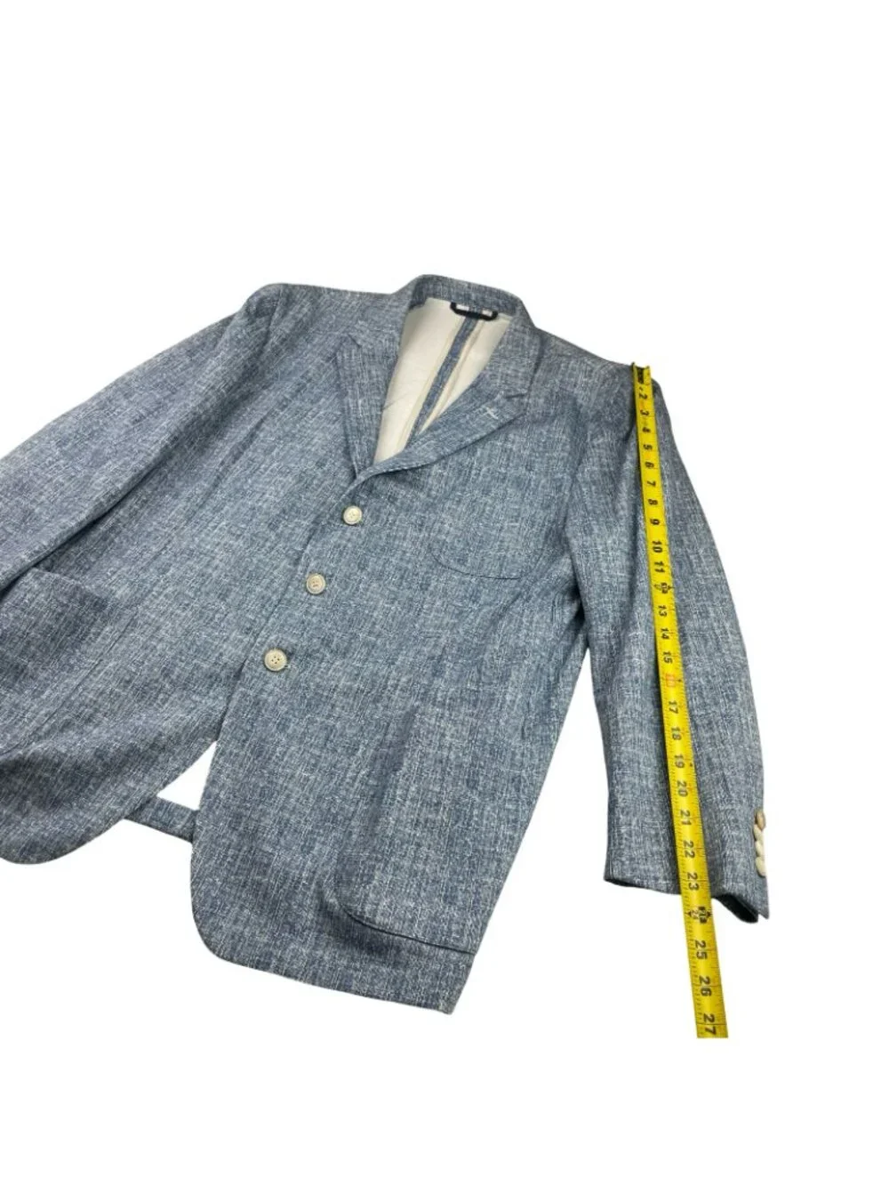 Circle Of Gentlemen Men’s Performance Stretch Travel Blazer Blue • 48S US--58 EU